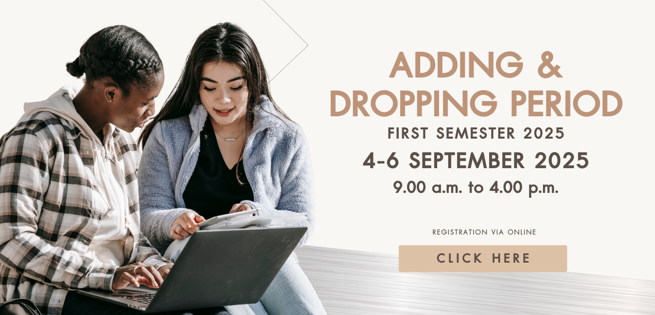 ADDING & DROPPING PERIOD (First Semester 2025)