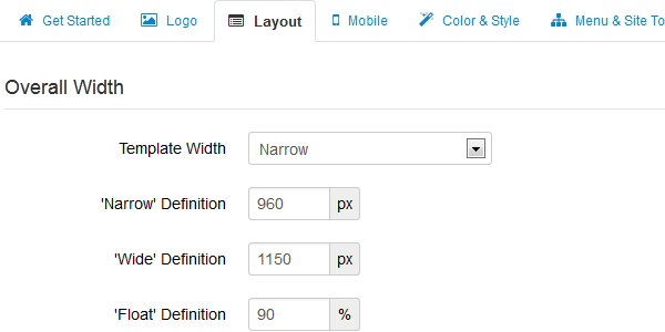Parameter Layout Design Layout
